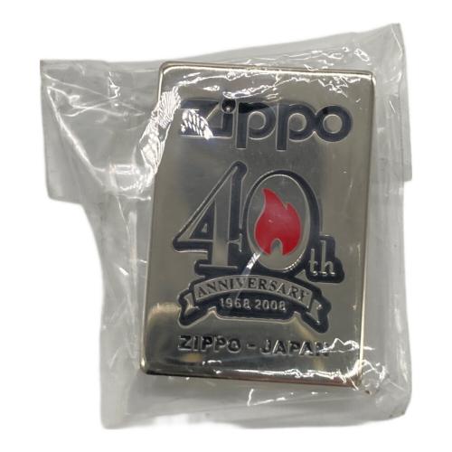 ZIPPO (ジッポ) オイルライター 2008年製 1935レプリカ 40Th Anniversary ピンズ付き