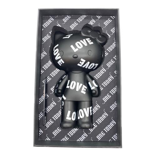 ONE TODAY (ワントゥデイ) ハローキティ HELLO KITTY BLACK SERIES LOVE アートフィギュア キャラクターグッズ
