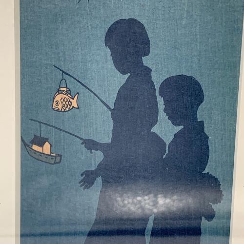 笠松紫浪 (カサマツ シロウ) 版画 夏の夜 復刻品