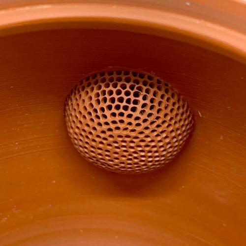 常滑焼(トコナメヤキ) 梅原玉堂(うめはら ぎょくどう)  朱泥とぎだし急須 富嶽三十六景 武州千住