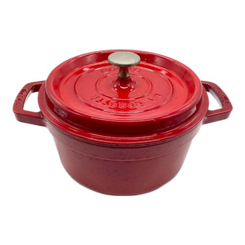 Staub (ストウブ) ピコ・ココット ラウンド 約20㎝ レッド