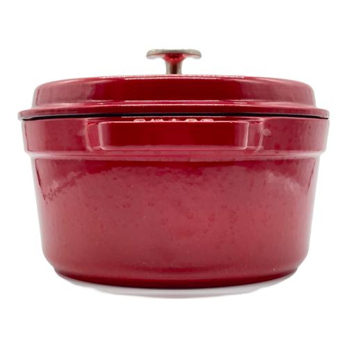 Staub (ストウブ) ピコ・ココット ラウンド 約20㎝ レッド
