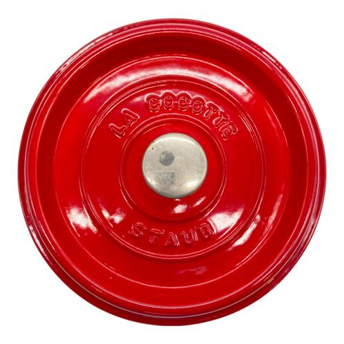 Staub (ストウブ) ピコ・ココット ラウンド 約20㎝ レッド