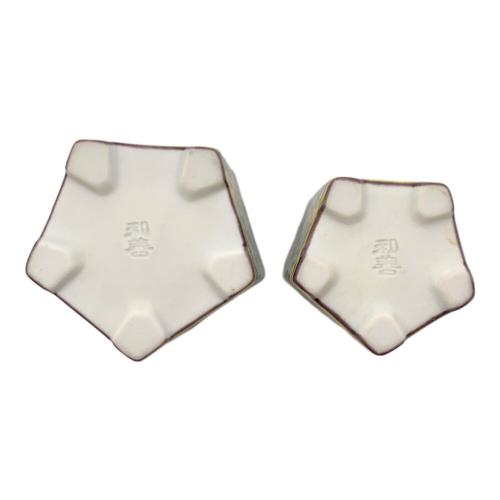御室焼(おむろやき） 北村和善 (きたむら わぜん) 煎茶道 紫支趾鳳凰唐草 巾具