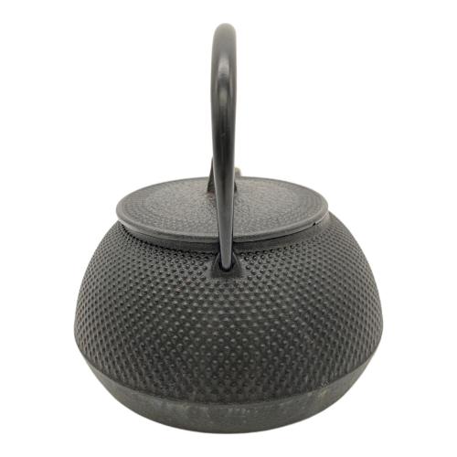 IWACHU (イワチュウ) 南部鉄器 鉄瓶 黒焼付 0.65L 鉄瓶兼用急須 5型新アラレ IH対応