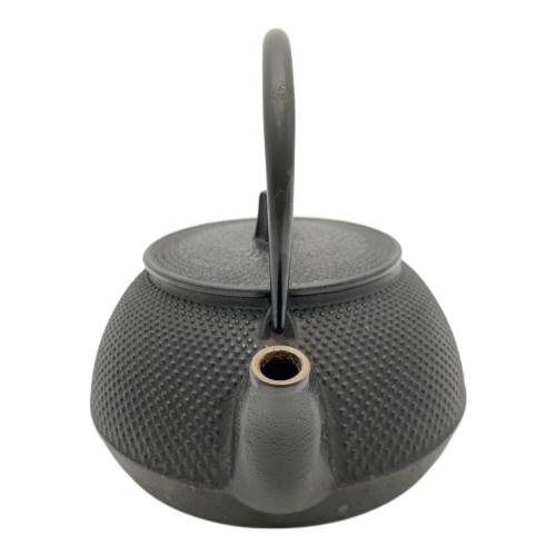 IWACHU (イワチュウ) 南部鉄器 鉄瓶 黒焼付 0.65L 鉄瓶兼用急須 5型新アラレ IH対応