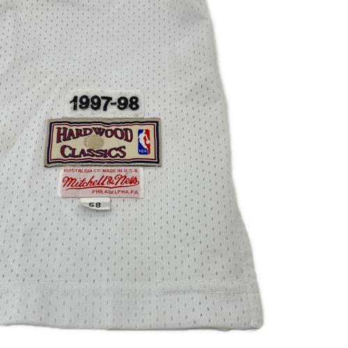 シカゴブルズ マイケル・ジョーダン 23 ゲームシャツ 古着 メンズ SIZE 58 ホワイト×レッド