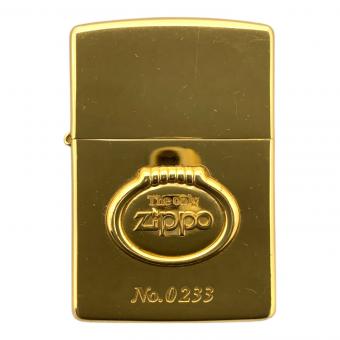 ZIPPO (ジッポ) オイルライター ゴールド仕上げ  限定1000個 通しナンバー入り No.0233