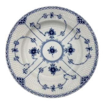 ROYAL COPENHAGEN (ロイヤル・コペンハーゲン) 大皿プレート ブルーフルーテッド ハーフレース