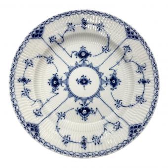 ROYAL COPENHAGEN (ロイヤル・コペンハーゲン) 大皿プレート ブルーフルーテッド ハーフレース