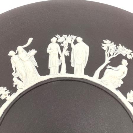 ウェッジウッド ブラックバサルト ワニ柄 エジプシャン プレート 3枚セット Wedgwood (ウェッジウッド) プレート 英国製 ブラック・バサルト