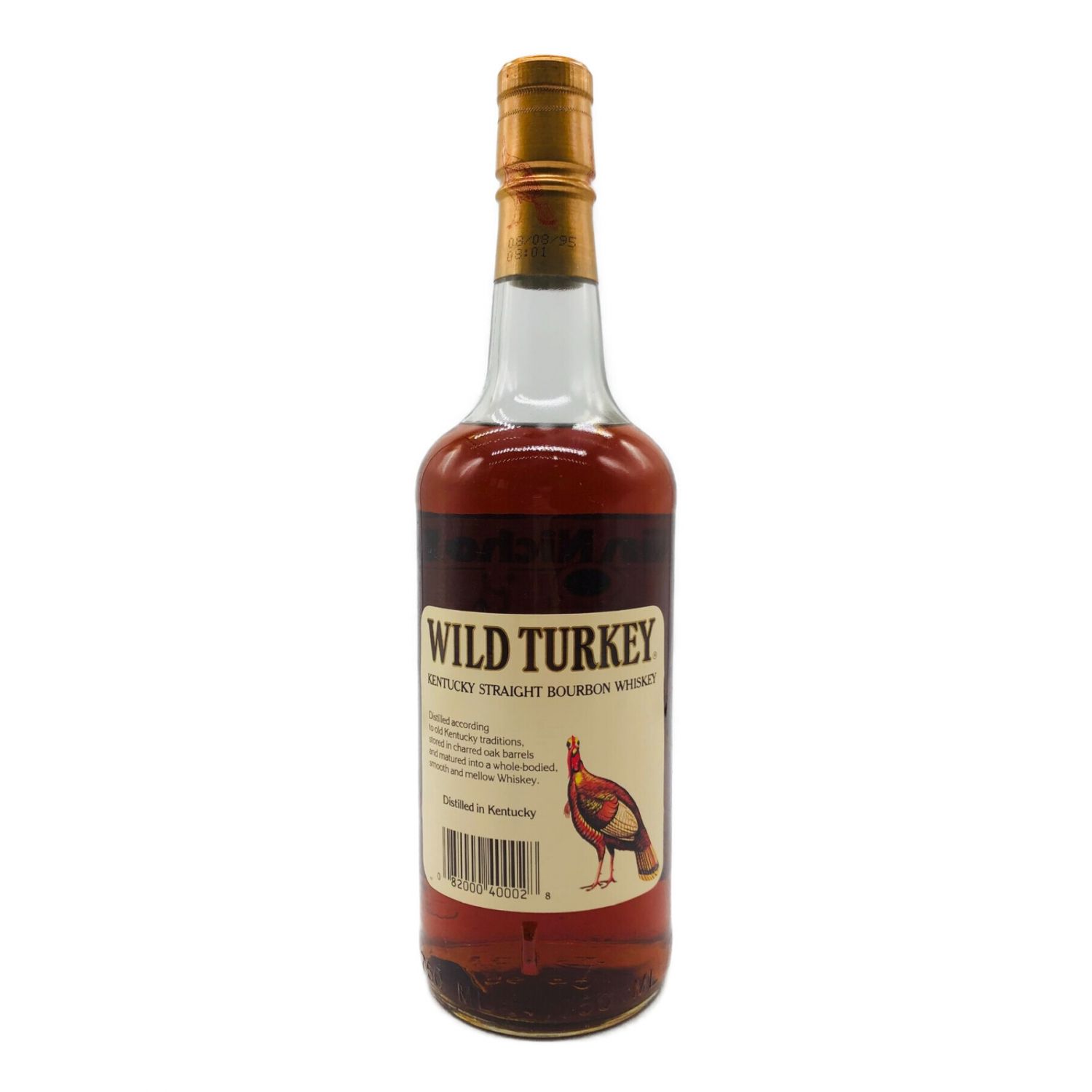 ワイルドターキー (WILD TURKEY) バーボン 製造印:1995年 液面 