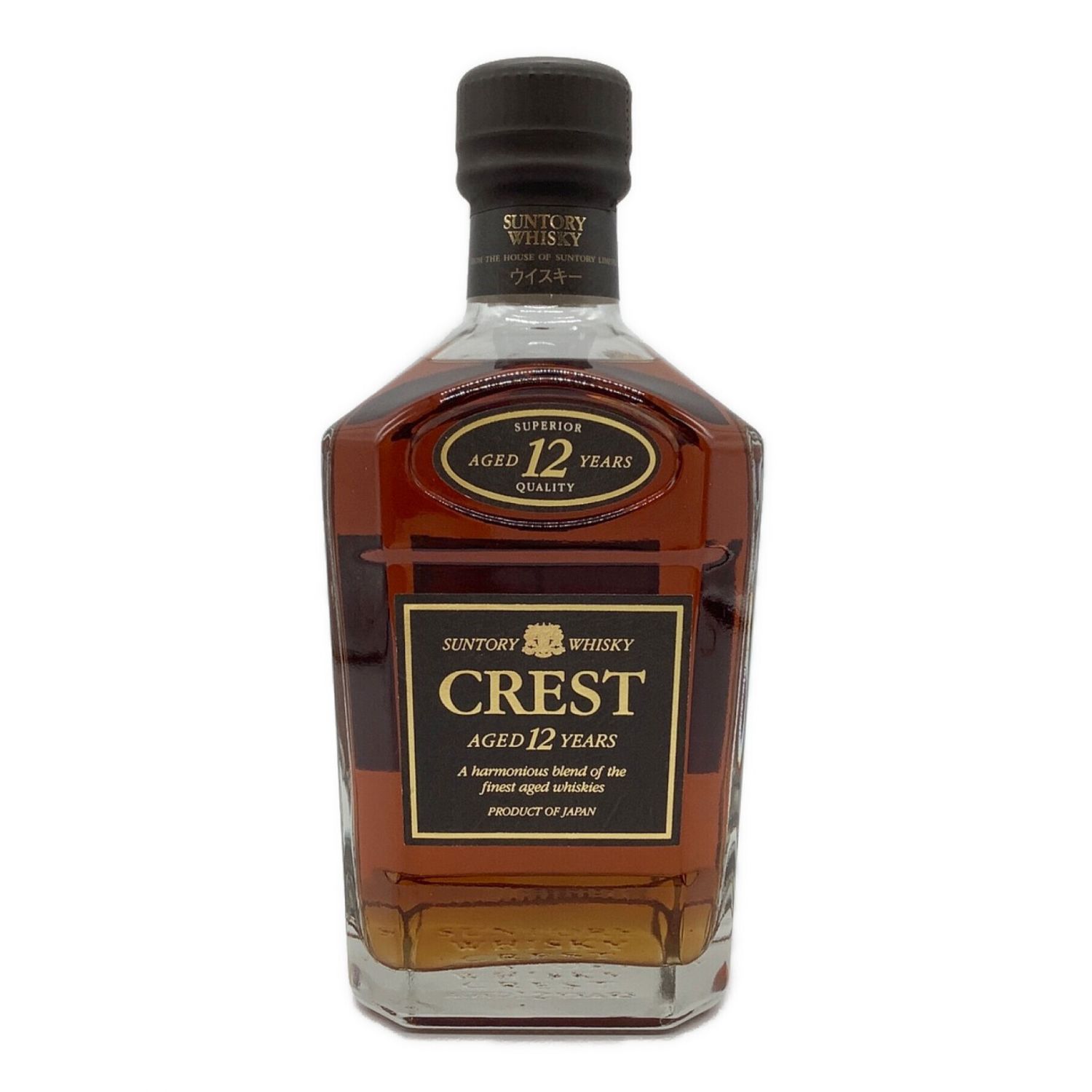 サントリー ウイスキー クレスト 12年 CREST 750ml 黒蓋 - 酒