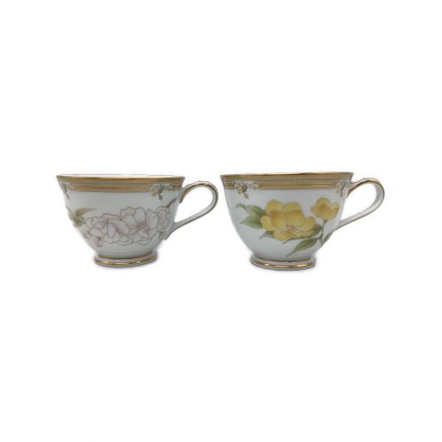 Noritake (ノリタケ) カップ&ソーサー 桜・山吹 ガラコンテッサ 2P