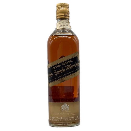 ジョニーウォーカー (Johnnie Walker) スコッチ 1970年台流通品 沈殿物有 750ml ブラックラベル 未開封