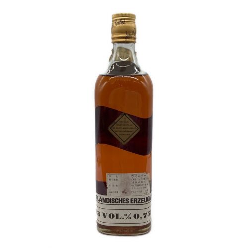 ジョニーウォーカー (Johnnie Walker) スコッチ 1970年台流通品 沈殿物有 750ml ブラックラベル 未開封