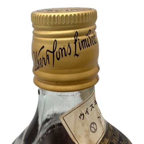 ジョニーウォーカー (Johnnie Walker) スコッチ 1970年台流通品 沈殿物有 750ml ブラックラベル 未開封