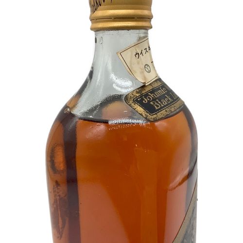 ジョニーウォーカー (Johnnie Walker) スコッチ 1970年台流通品 沈殿物有 750ml ブラックラベル 未開封