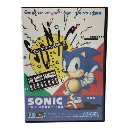 SEGA (セガ) レトロゲーム ケース・説明書付 SONIC THE HEDGHOG(メガドライブ版)