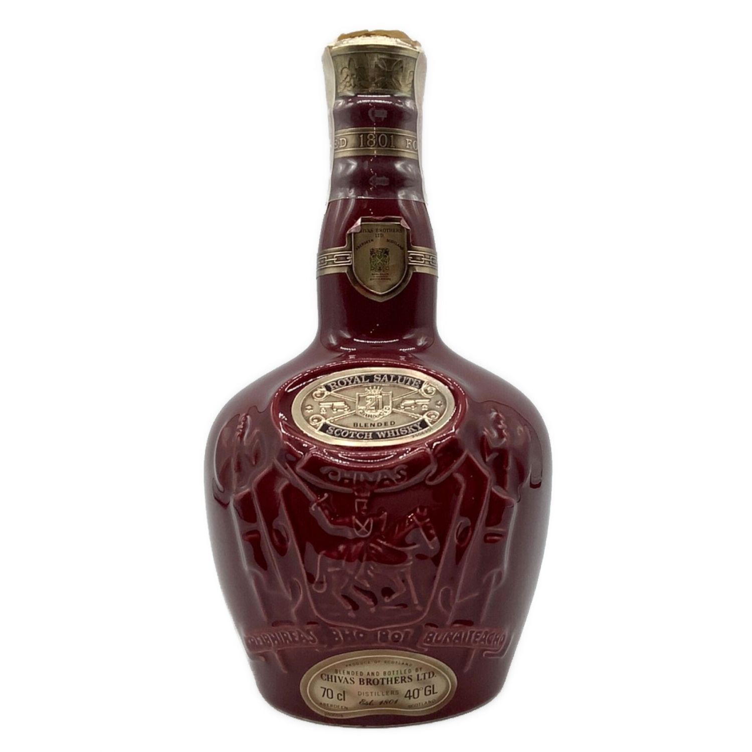 シーバス ロイヤルサルート 21年 赤瓶三本 未開封 箱付き - ウイスキー