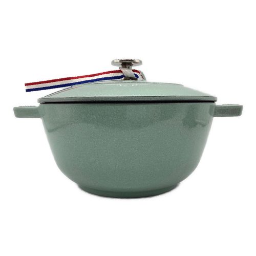 Staub (ストウブ) 20cmホーロー両手鍋 セージグリーン 40508-864 