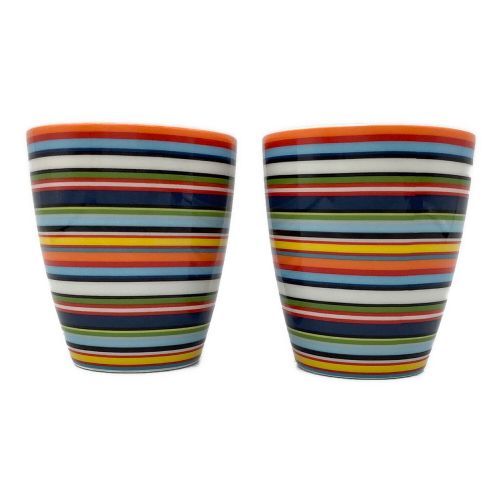 iittala (イッタラ) タンブラー マルチカラーストライプ 箱変色有 2Pセット