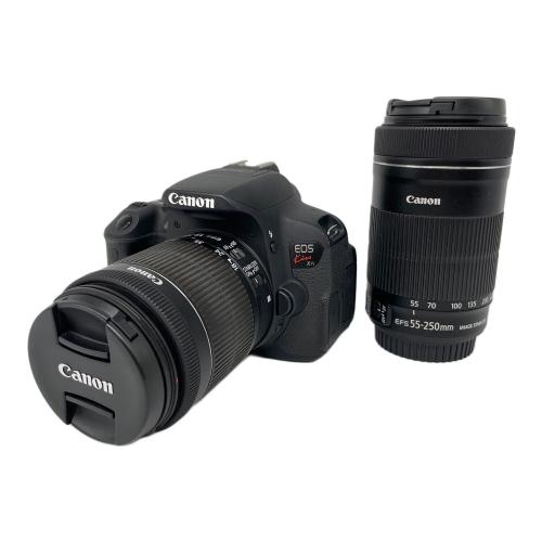 CANON (キヤノン) デジタル一眼レフカメラ EOS kiss X7i ダブルズームキット 1800万画素(有効画素) APS-C 専用電池 SDXCカード対応 ISO100～12800 021035008956