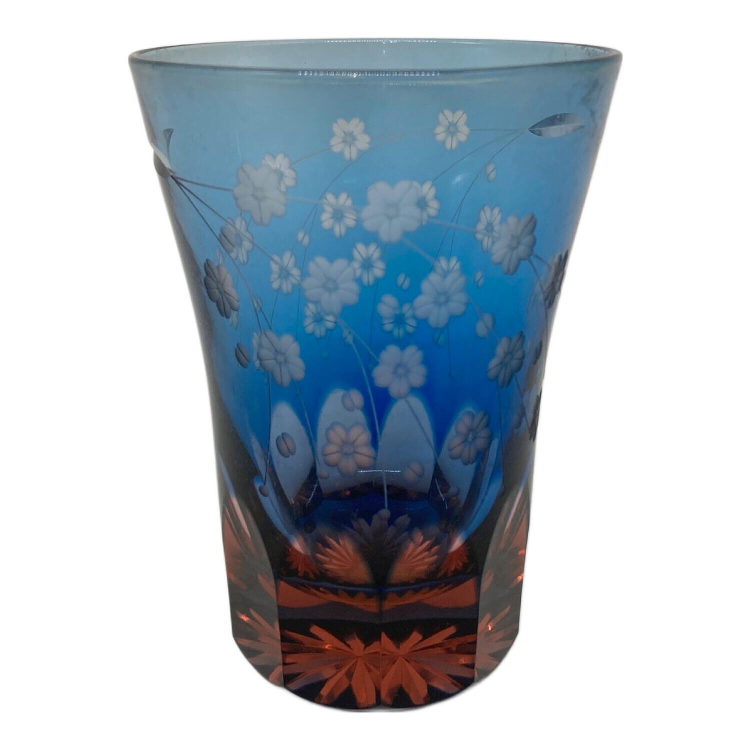 明治 東亜硝子製 THE BESTGLASS グラス 鳳凰文 六個 共箱 明治 東亜