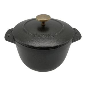 Staub (ストウブ) ラ・ココット de GOHAN ブラック Ｓサイズ