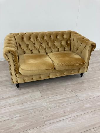 2人掛けソファー イエロー