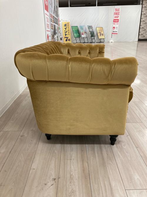 2人掛けソファー イエロー