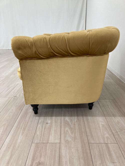 2人掛けソファー イエロー