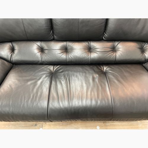 karimoku (カリモク) 3人掛けソファー ブラック 77 ZT47 レザー