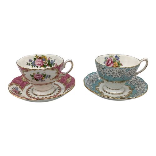 ROYAL ALBERT (ロイヤルアルバート) カップ&ソーサーセット 2Pセット レディーカーライル＆エンチャントメント