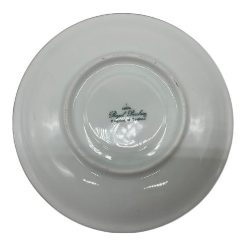 Royal Porcelain カップ&ソーサー ベンジャロン焼 グリーン 2Pセット