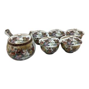 九谷金山 急須セット 七福神 急須1・蓋付湯呑み5セット 九谷焼