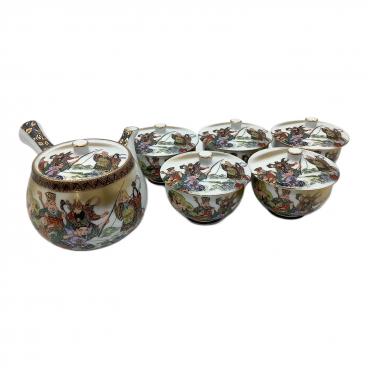 九谷焼 5枚 皿揃 九谷焼 皿揃 時代絵 4.5号 5枚セット ( 時代絵 お正月 新年 海外への手