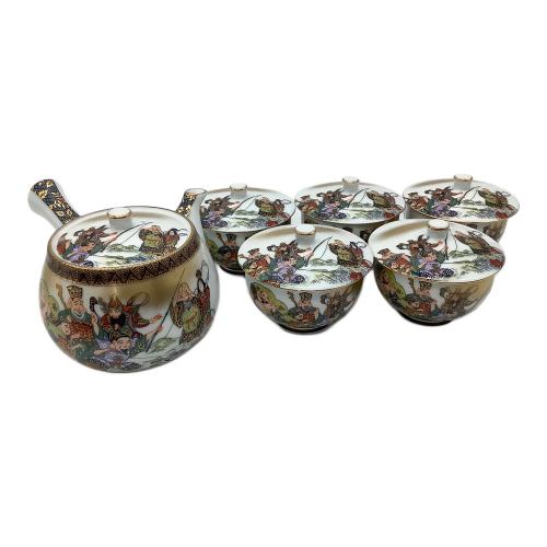 九谷金山 急須セット 七福神 急須1・蓋付湯呑み5セット 九谷焼