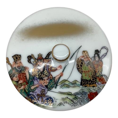 九谷金山 急須セット 七福神 急須1・蓋付湯呑み5セット 九谷焼