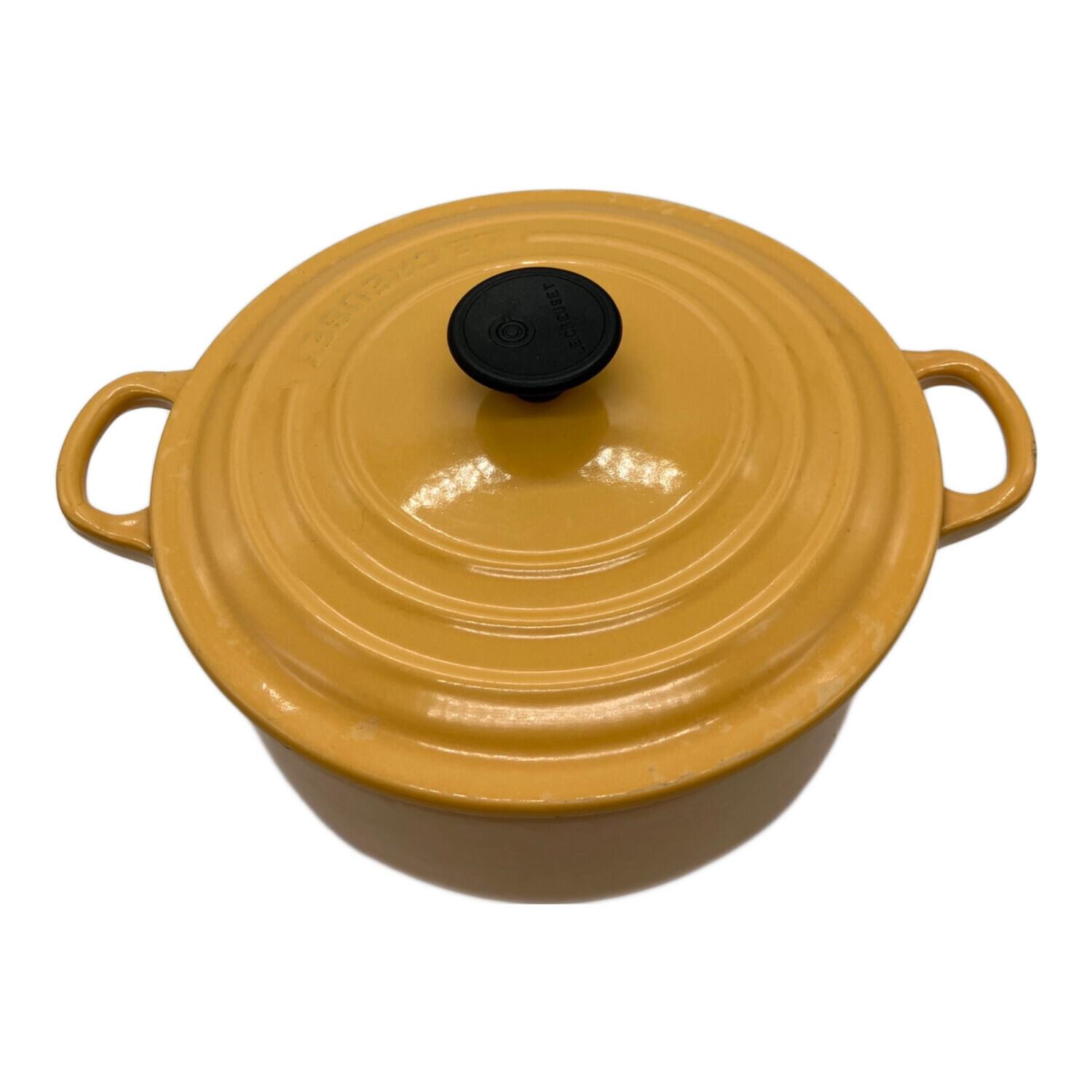 LE CREUSET 鍋 16cm イエロー 片手鍋
