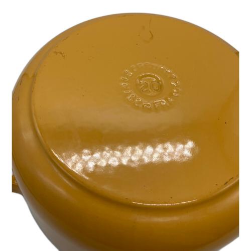 LE CREUSET ルクルーゼ ココットロンド 両手鍋 イエロー 18cm ル・クルーゼ シグニチャー ココット・ロンド 18cm [オレンジ] (鍋