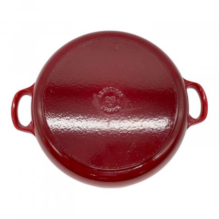 LE CREUSET (ルクルーゼ) 両手鍋 SIZE 26cm レッド ビュッフェ