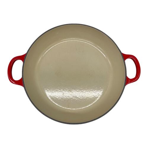 LE CREUSET (ルクルーゼ) 両手鍋 SIZE 26cm レッド ビュッフェ・キャセロール