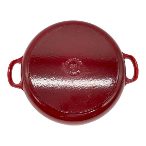 LE CREUSET (ルクルーゼ) 両手鍋 SIZE 26cm レッド ビュッフェ・キャセロール