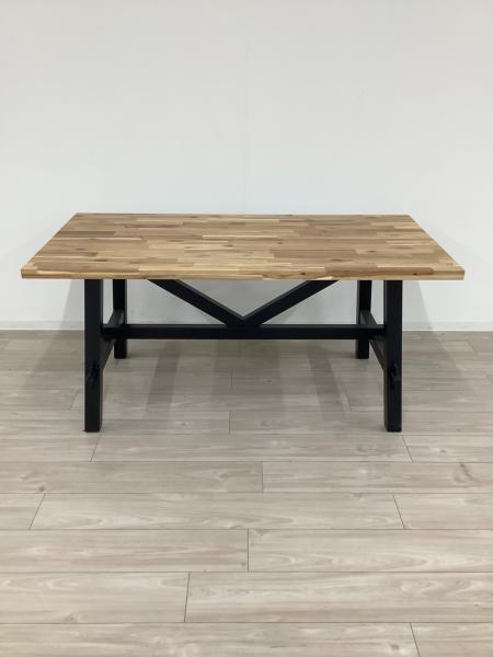 IKEA (イケア) ダイニングテーブル ナチュラル×ブラック SKOGSTA