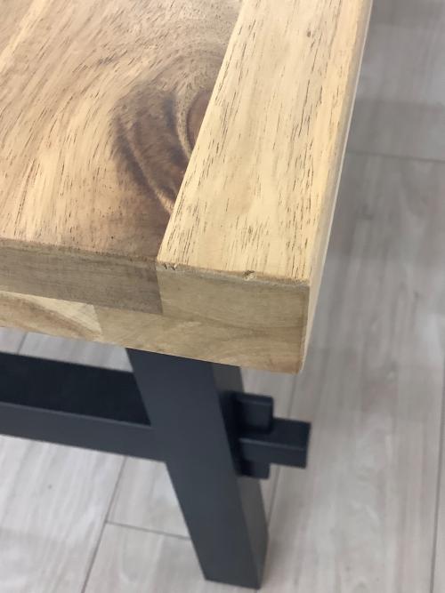 IKEA (イケア) ダイニングテーブル ナチュラル×ブラック SKOGSTA