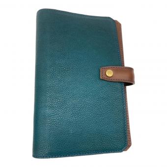 Acru (アクリュ) 手帳カバー グリーン バイブルサイズ ビロウドの森 レザー