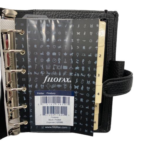 FILOFAX (ファイロファックス) 手帳カバー ブラック FINSBURY