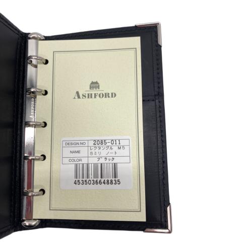 ASHFORD (アシュフォード) 手帳カバー ブラック 2085-011