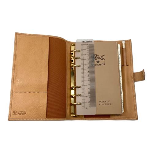 IL BISONTE (イル ビゾンテ) 手帳カバー ベージュ 54 1 54222309570 VACHETTA ヌメ革